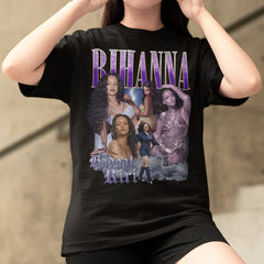 Camiseta Básica Rihanna Badgalriri