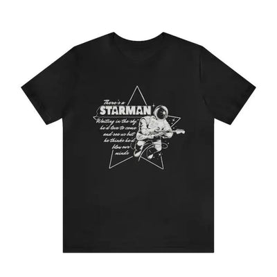Camiseta Básica David Bowie Starman Preto