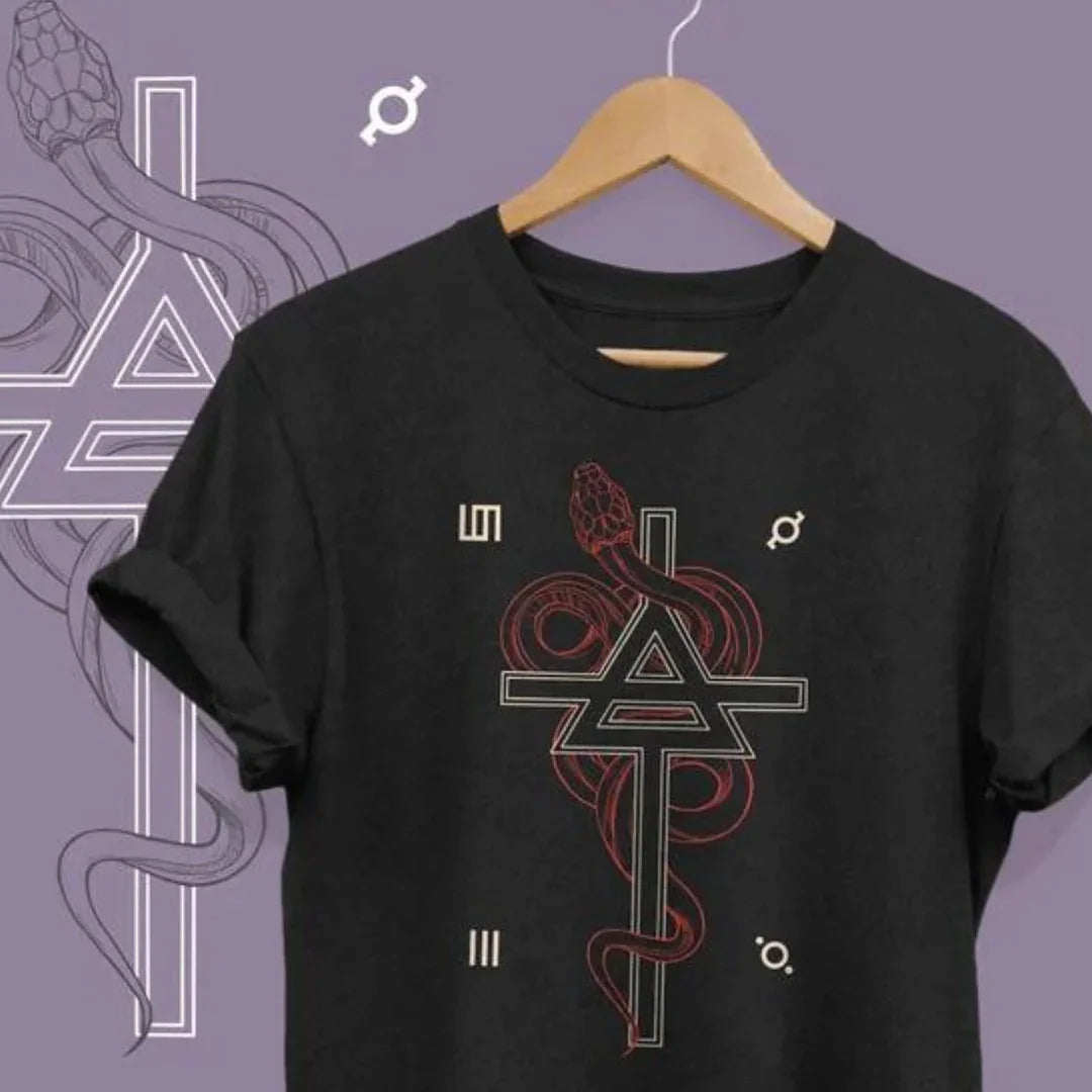 Camiseta Básica 30 Seconds To Mars Snake Triad