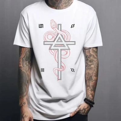 Camiseta Básica 30 Seconds To Mars Snake Triad