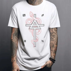 Camiseta Básica 30 Seconds To Mars Snake Triad