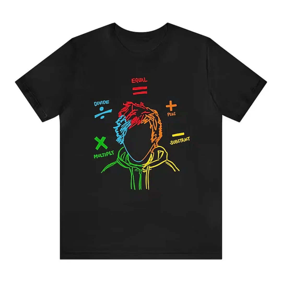 Camiseta Básica Ed Sheeran The Math Tour Preto