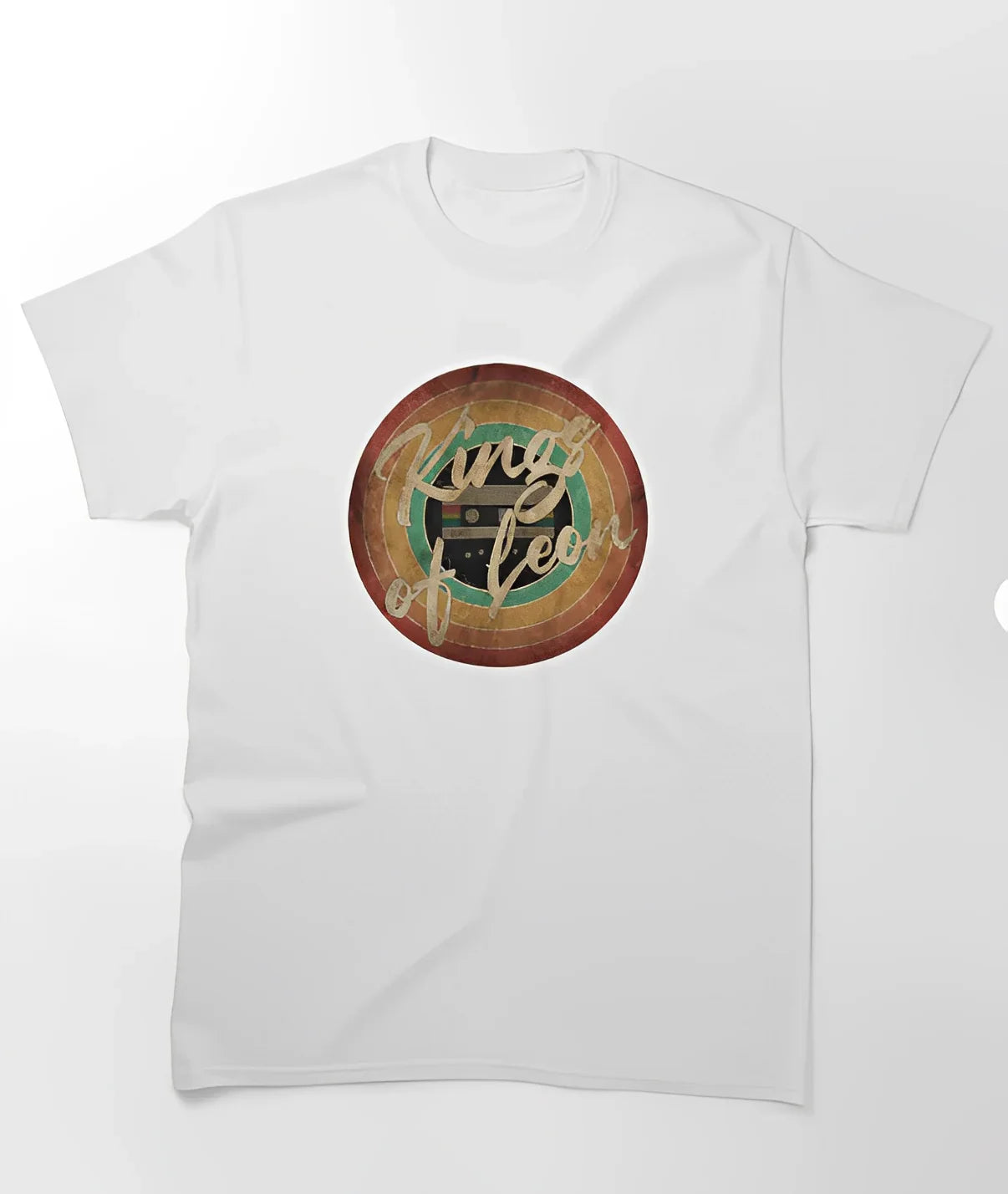 Camiseta Básica Kings Of Leon Vintage Circle