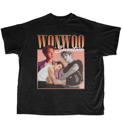 Camiseta Básica Seventeen Wonwoo Retro