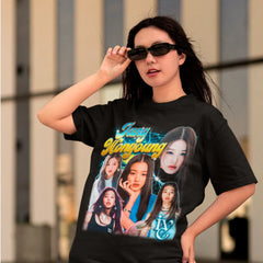 Camiseta Básica Ive Wonyoung Retro 90s