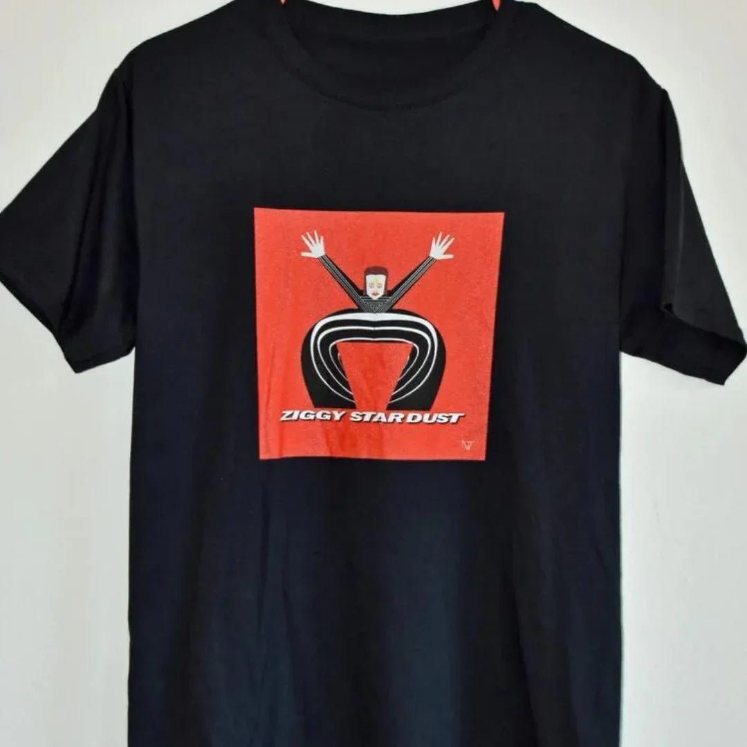 Camiseta Básica David Bowie Ziggy Stardust Preto