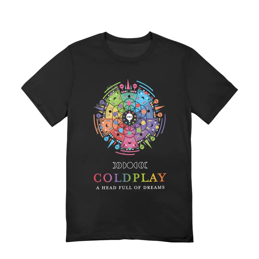 Camiseta Básica Coldplay A.H.F.O.D-PRETO
