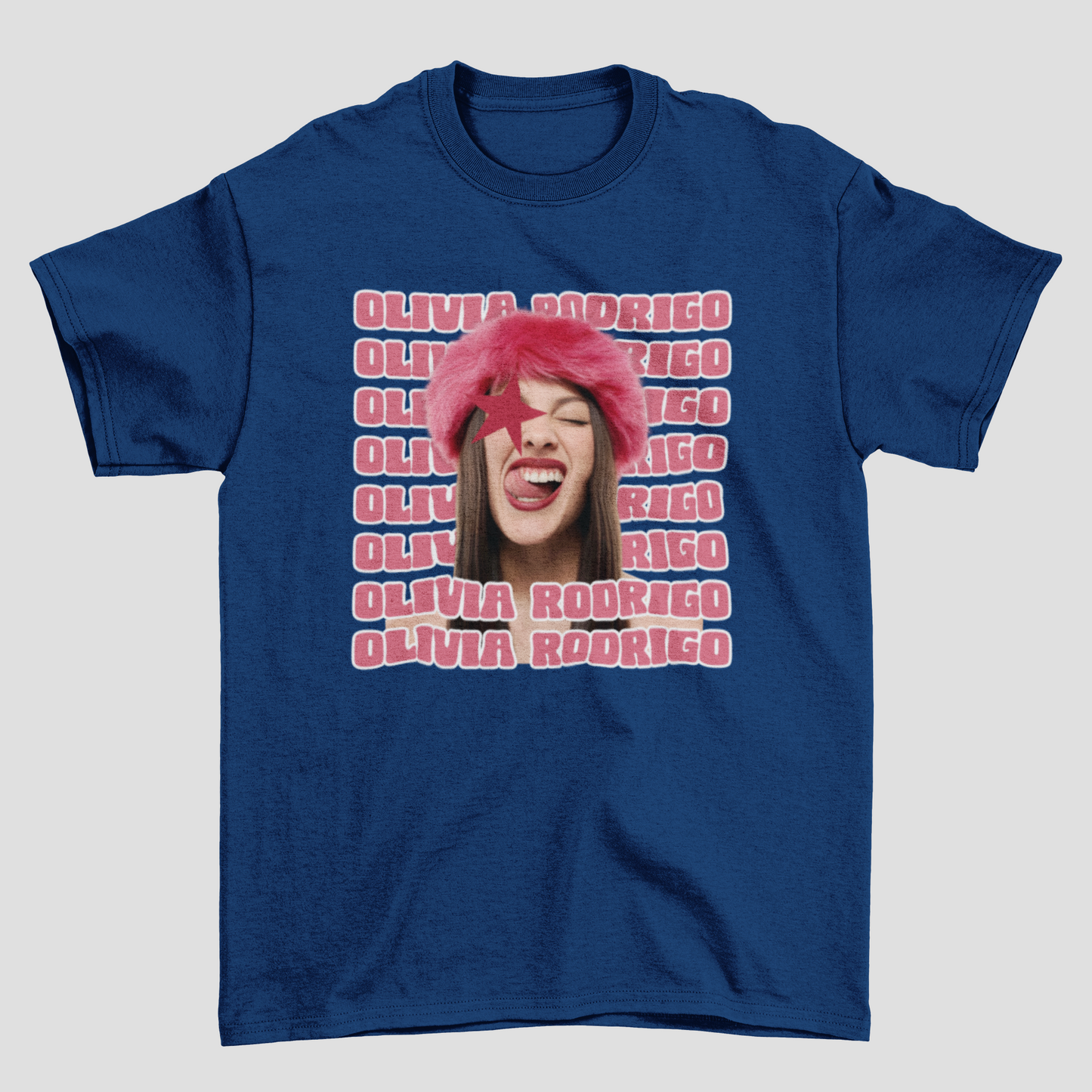 Camiseta Básica Olivia Rodrigo Pink Mood