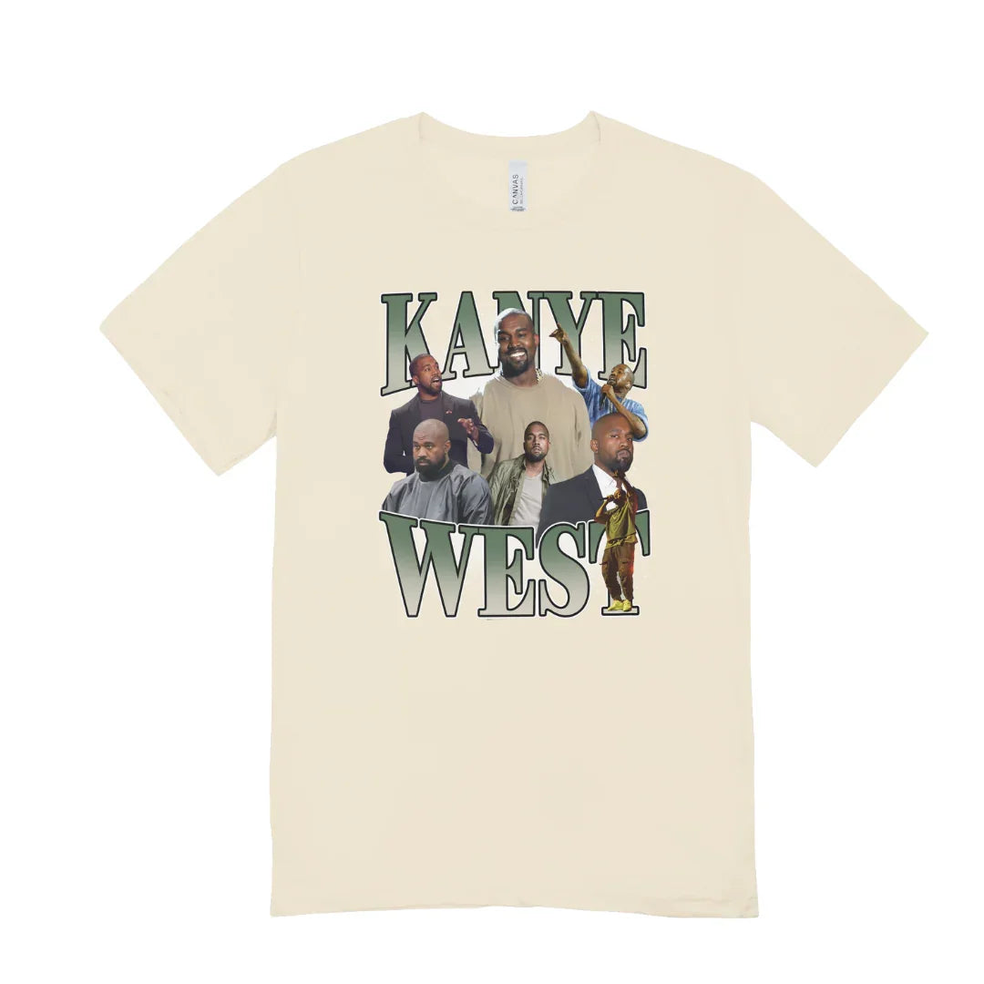 Camiseta Básica Kanye West Aesthetic Vintage Pérola 