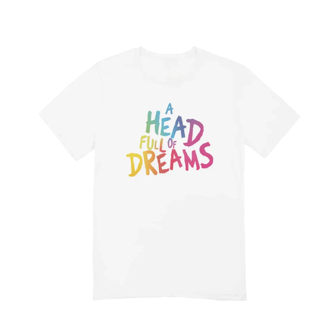 Camiseta Básica Coldplay A Head Full Of Dreams-BRANCO