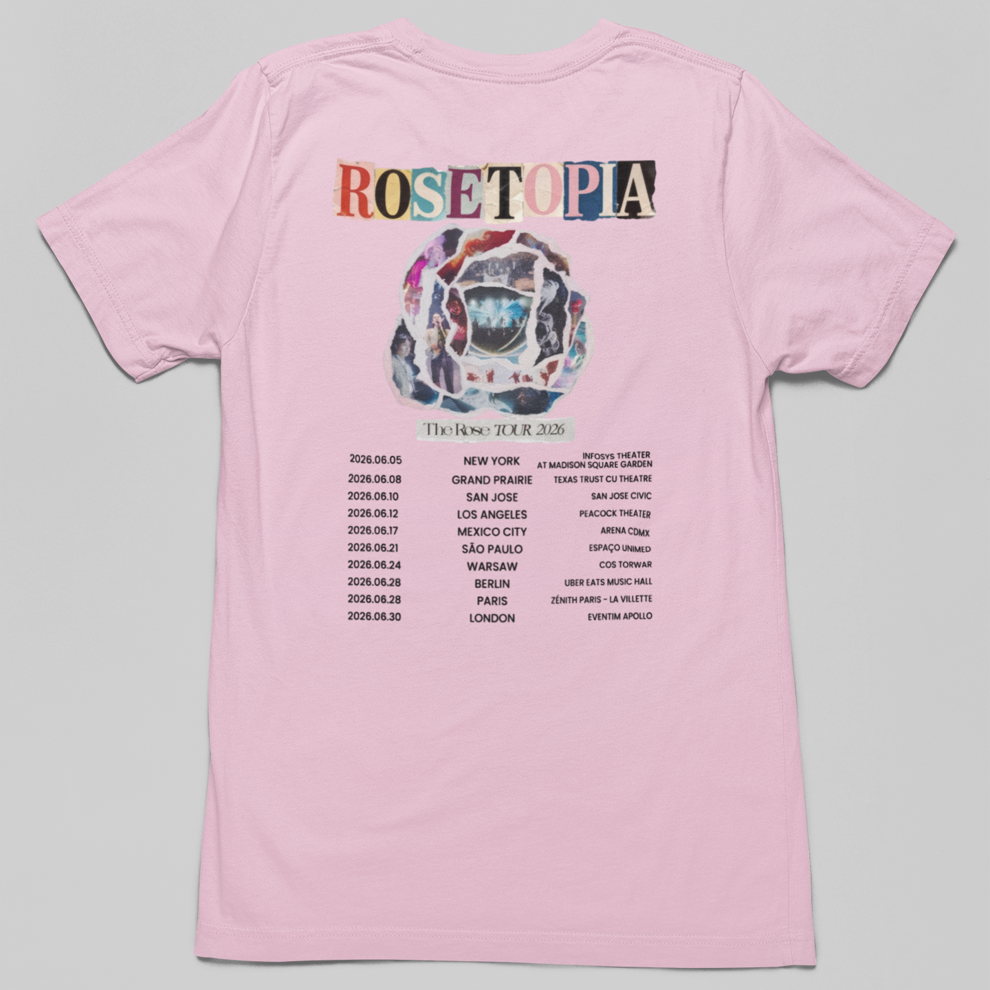 Camiseta Básica The Rose Rosetopia Tour
