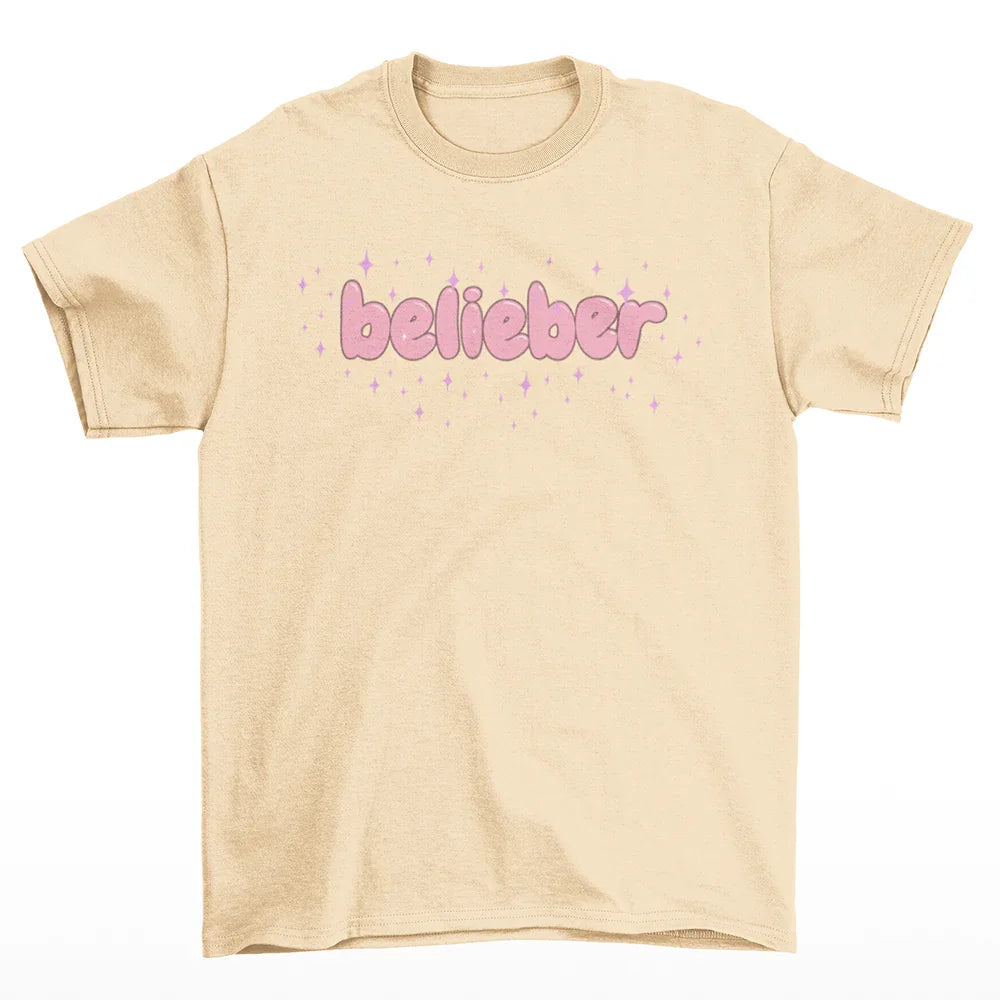 Camiseta Básica Justin Bieber Belieber Pérola 