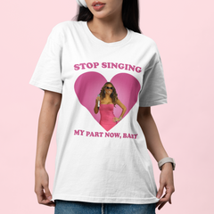 Camiseta Básica Mariah Carey Stop Singing