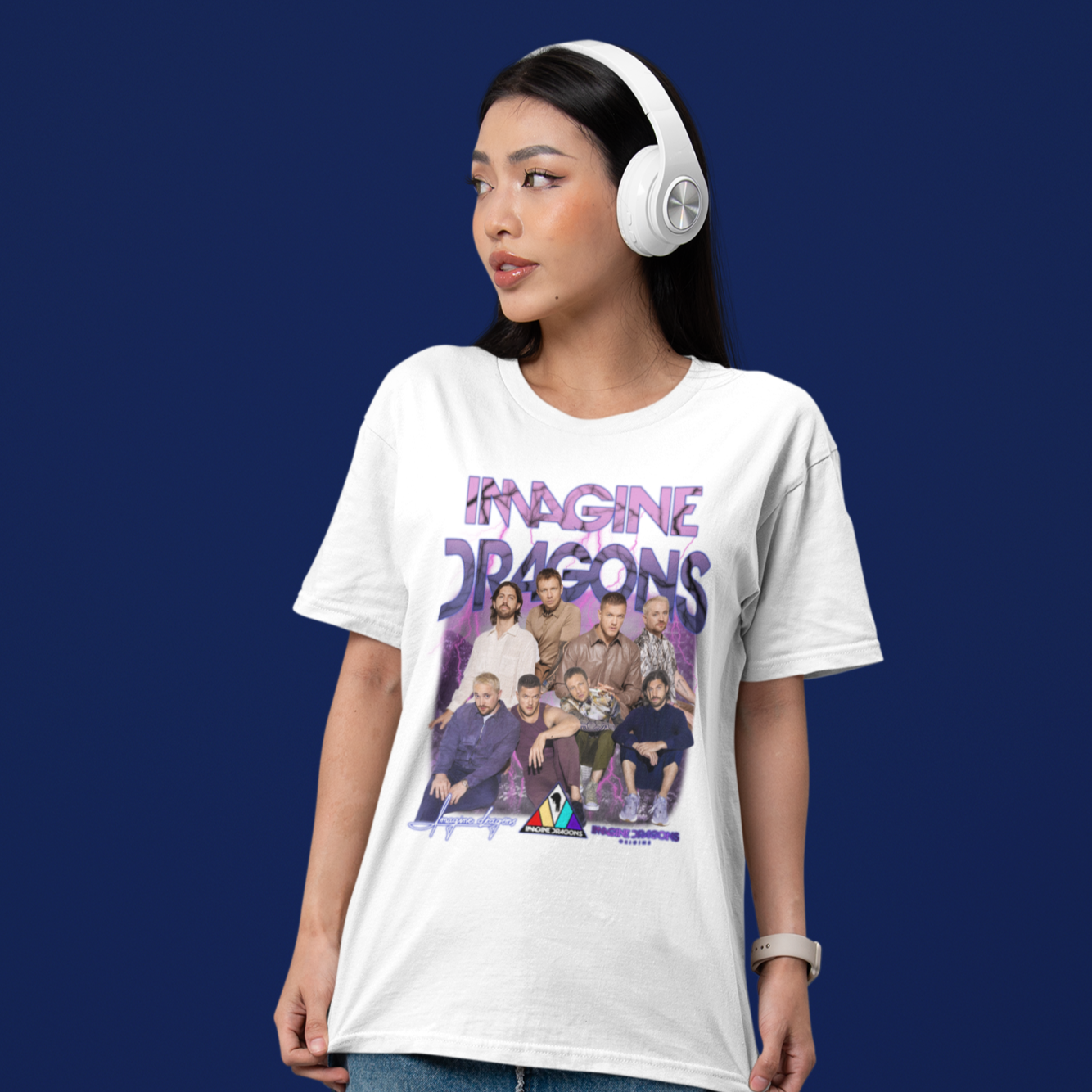 Camiseta Básica Imagine Dragons Collab Aesthetic