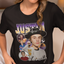Camiseta Básica Justin Bieber Lonely- PRETO