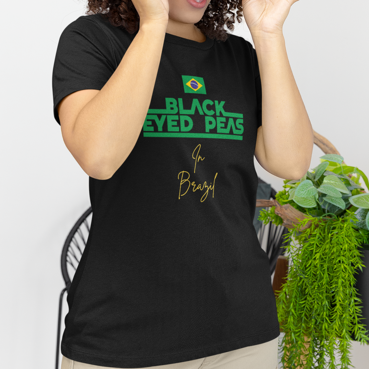 Camiseta Básica Black Eyed Peas In Brazil