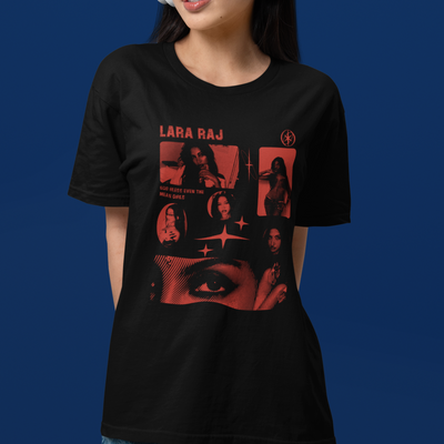 Camiseta Básica Katseye Lara Raj Graphic