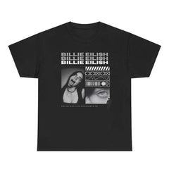 Camiseta Básica Billie Eilish Graphic