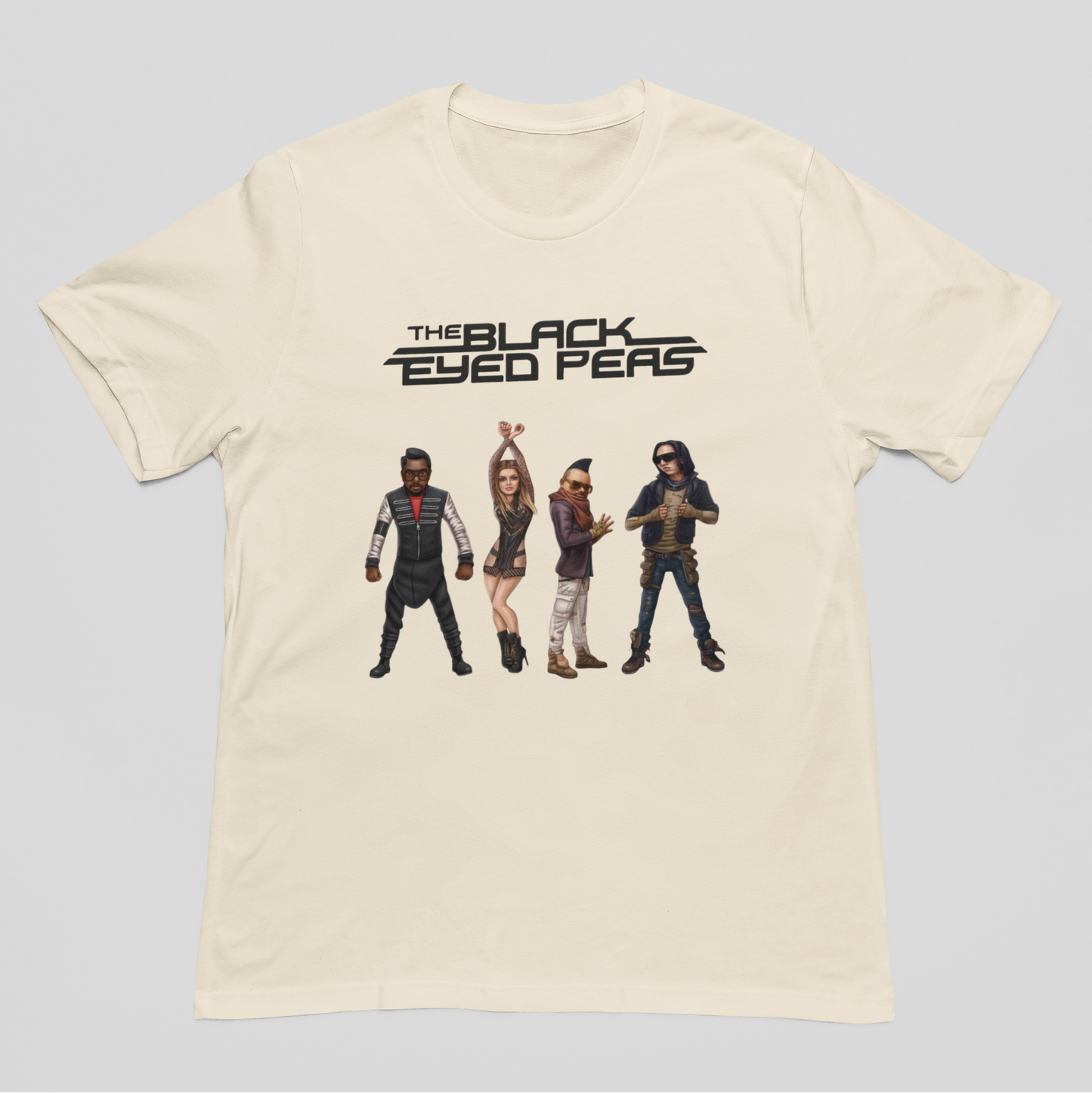 Camiseta Básica Black Eyed Peas Illustrated