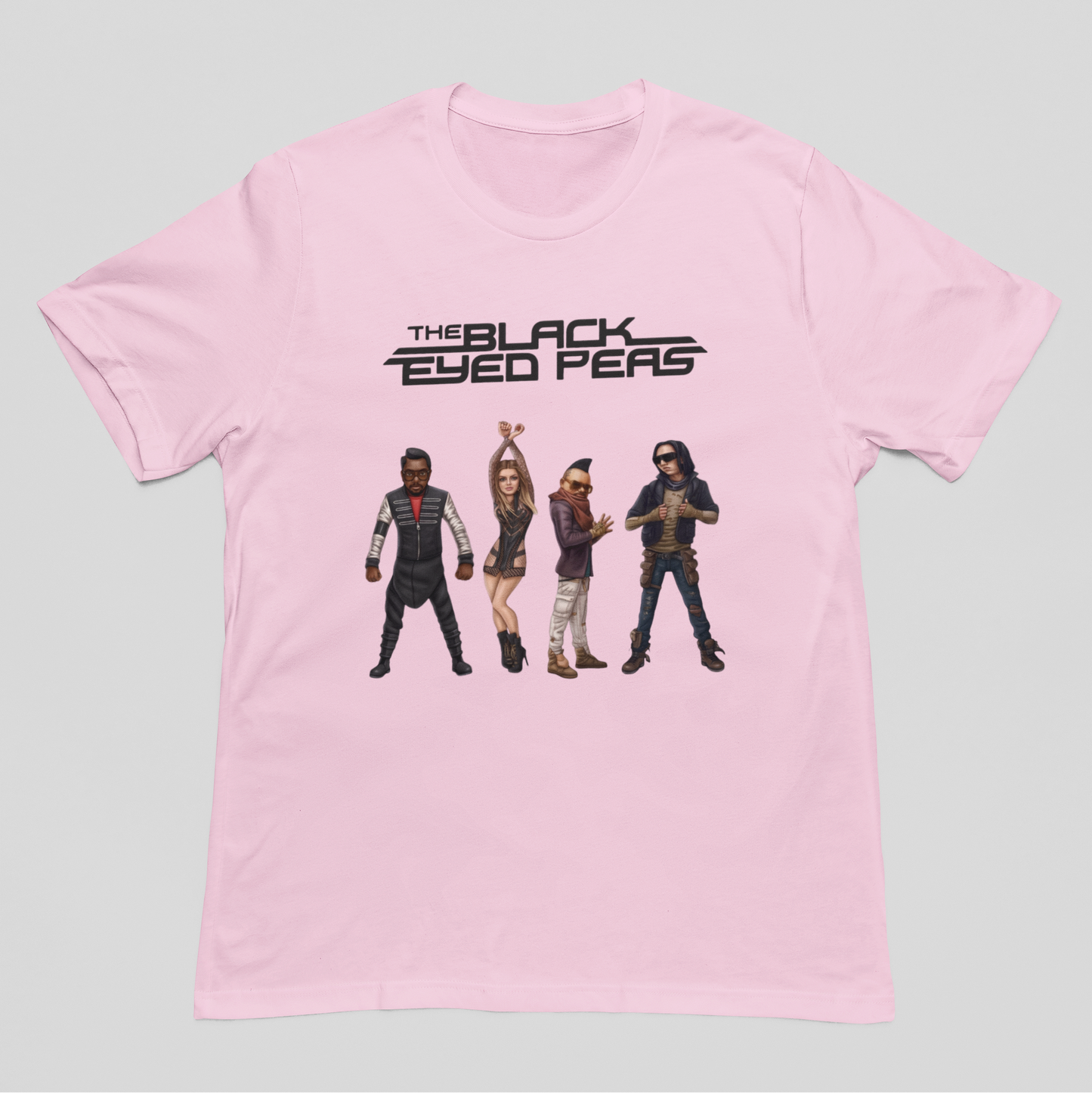 Camiseta Básica Black Eyed Peas Illustrated