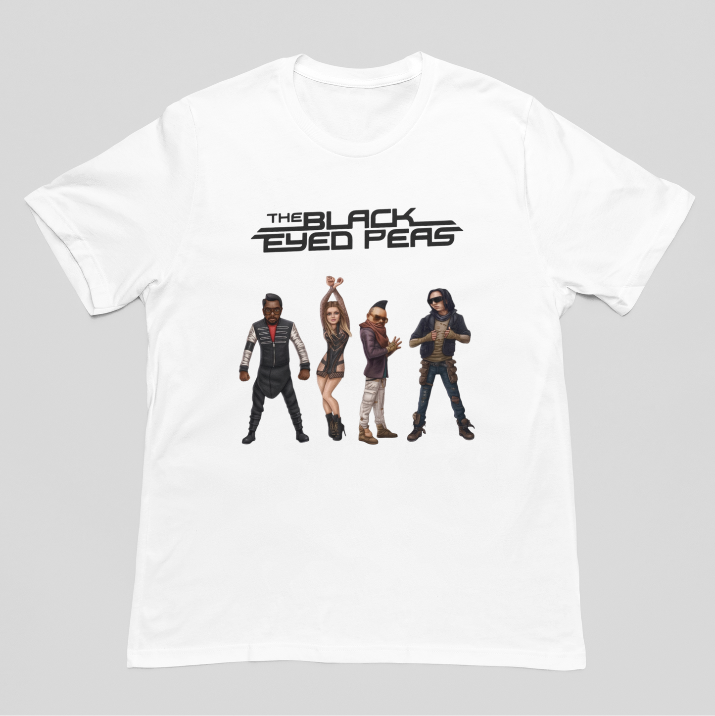 Camiseta Básica Black Eyed Peas Illustrated