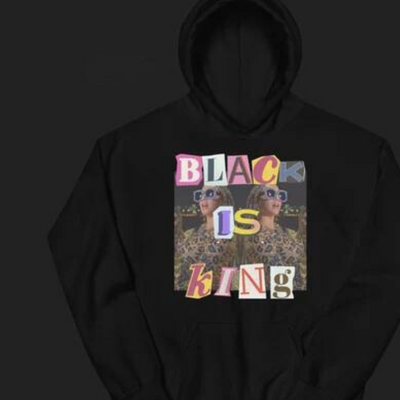 Moletom Canguru Beyonce Black Is King - Preto