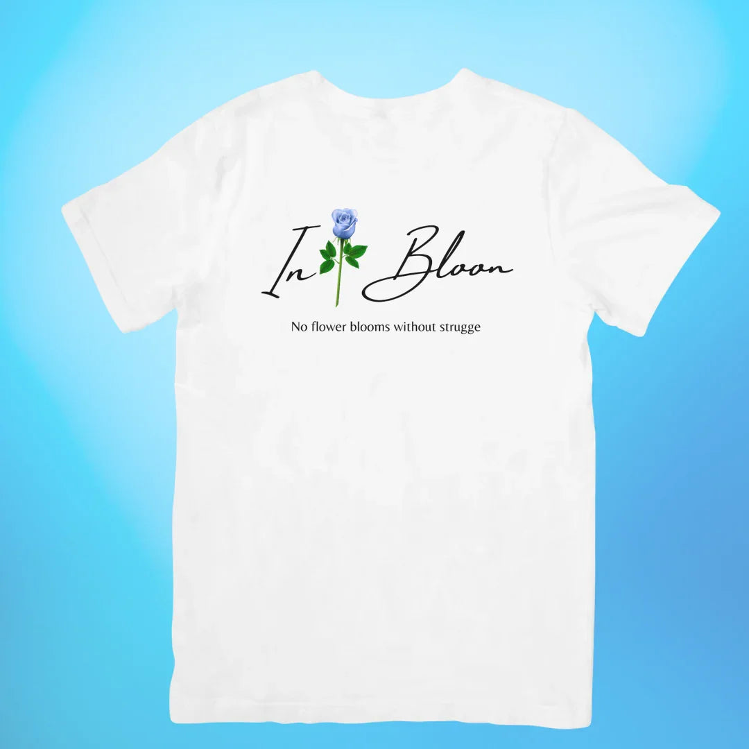 Camiseta Básica Zerobaseone Bloom-BRANCO