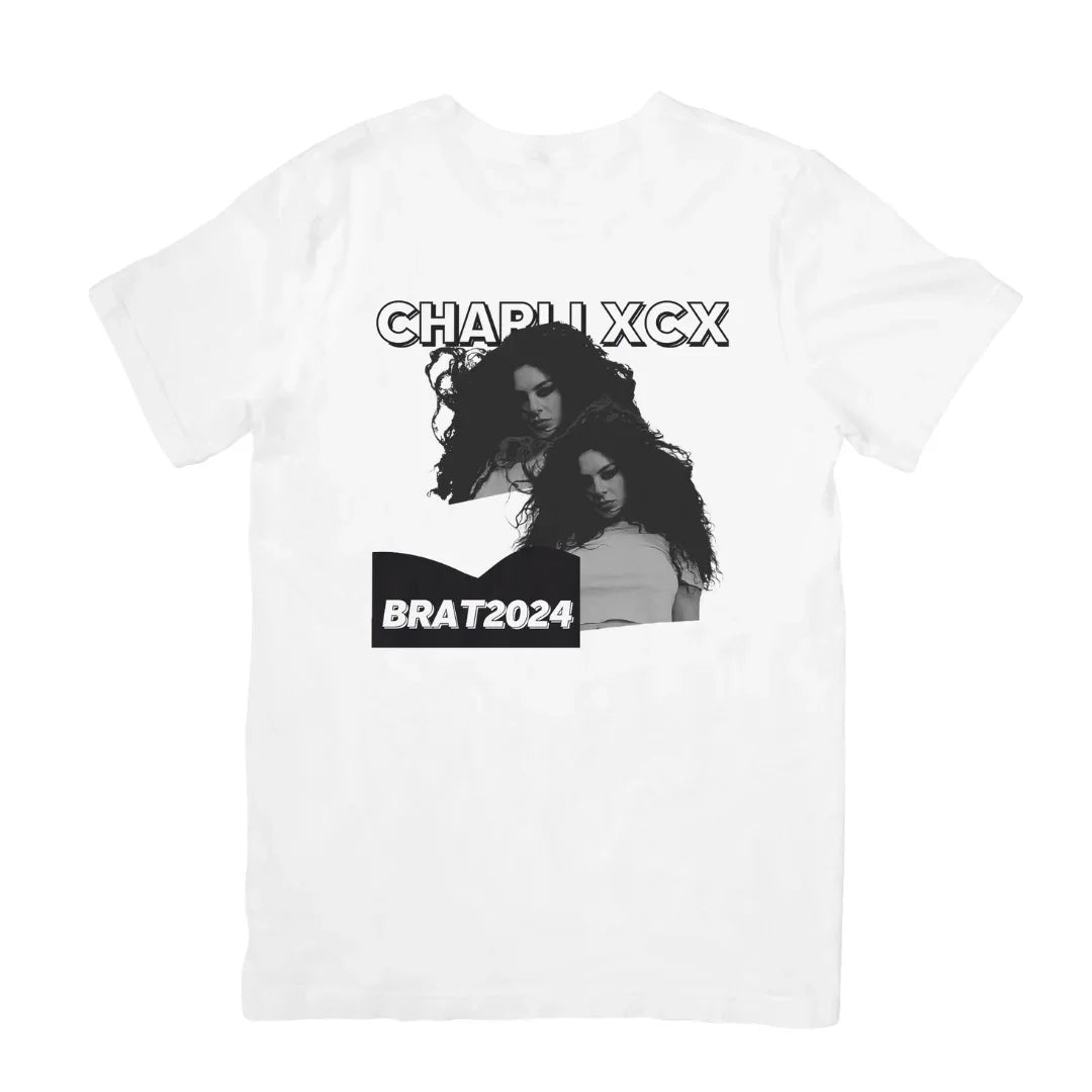 Camiseta Básica Charli XCX Brat 2024 Branco