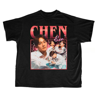 Camiseta Básica EXO Chen Graphic - preto