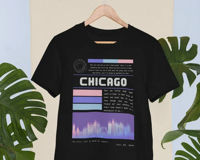 Camiseta Básica Louis Tomlinson Chicago Preto