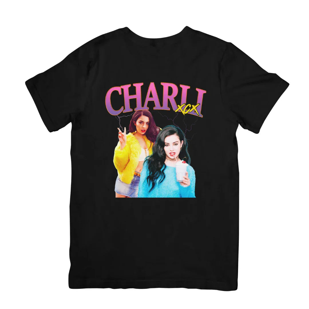 Camiseta Básica Charli XCX Collab Preto