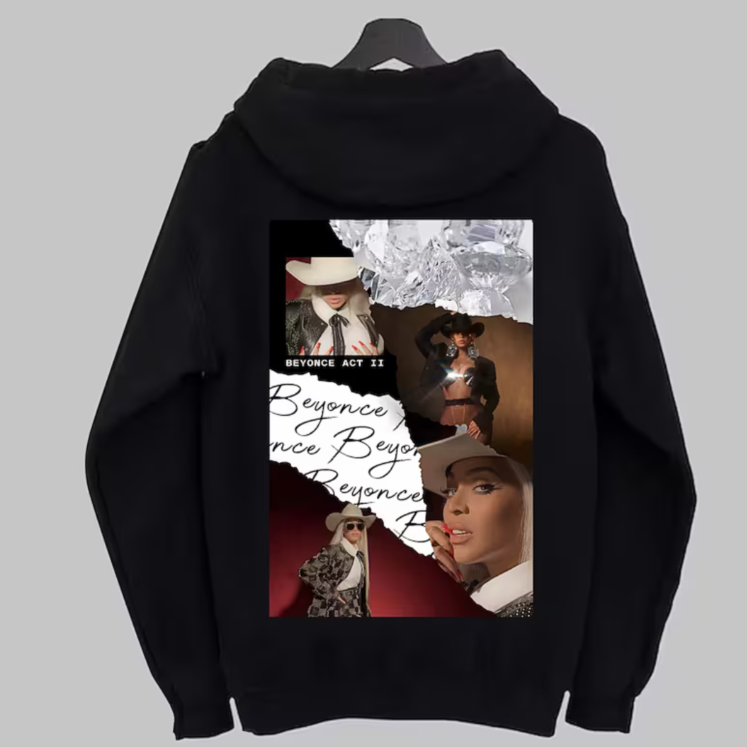 Moletom Canguru Beyonce Collab Act ll - Preto