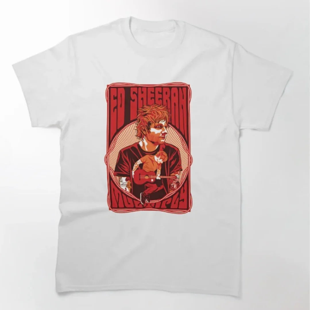Camiseta Básica Ed Sheeran Collab Graphic Branco