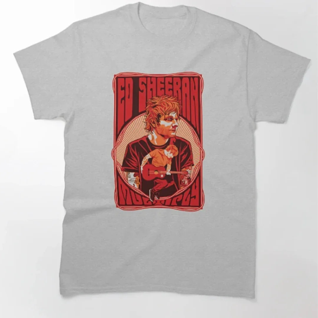 Camiseta Básica Ed Sheeran Collab Graphic Cinza 
