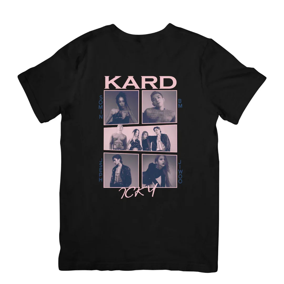 Camiseta Básica Kard Collage - preto
