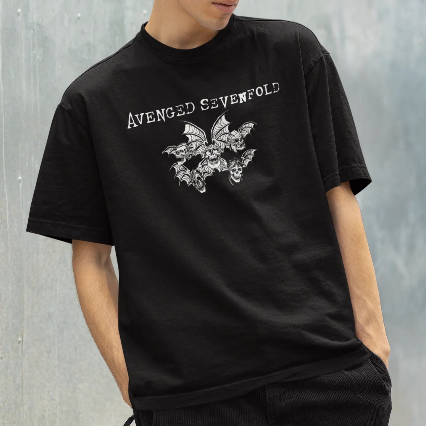 Camiseta Básica Avenged Sevenfold Graphic