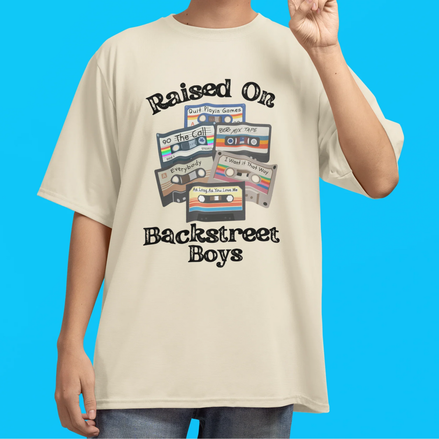 Camiseta Básica Backstreet Boys Raised On BSB