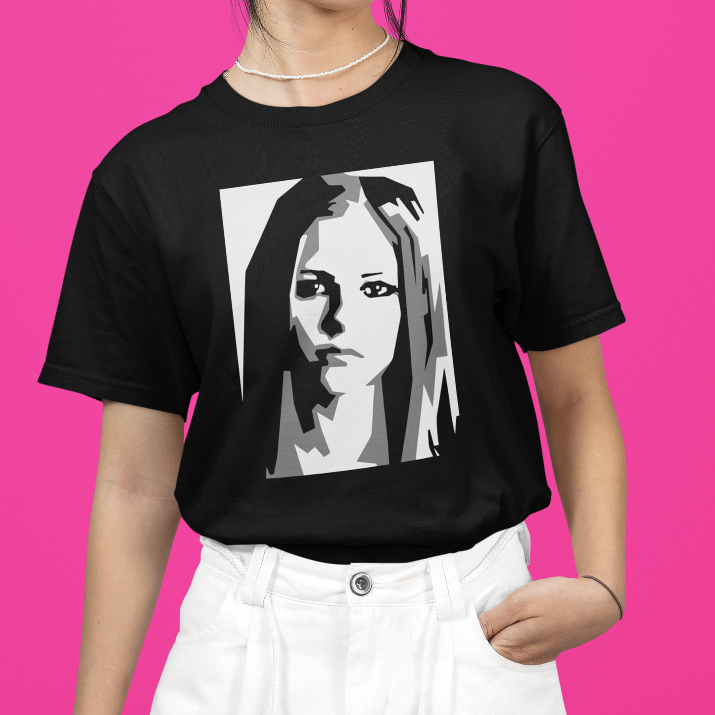 Camiseta Básica Avril Lavigne Graphic Aesthetic