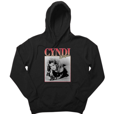 Moletom Canguru Cyndi Lauper Graphic - Preto