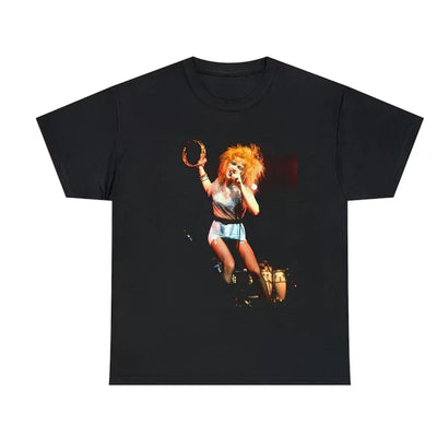 Camiseta Básica Cyndi Lauper Dance - Preto