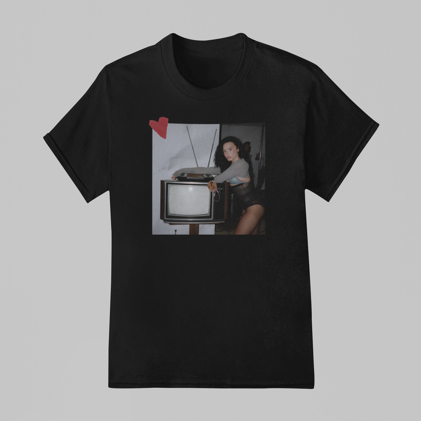 Camiseta Básica Demi Lovato Photo Love