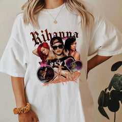 Camiseta Básica Rihanna Digital