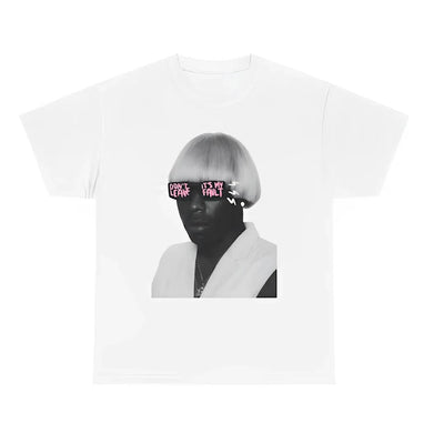 Camiseta Básica Tyler The Creator Don't Leave Me-BRANCO