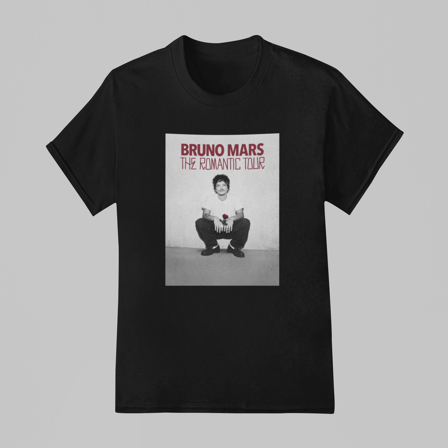 Camiseta Básica Bruno Mars The Romantic Tour