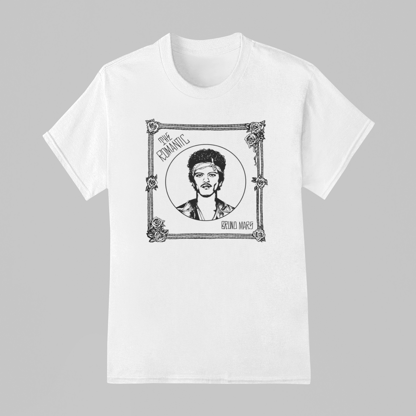 Camiseta Básica Bruno Mars The Romantic