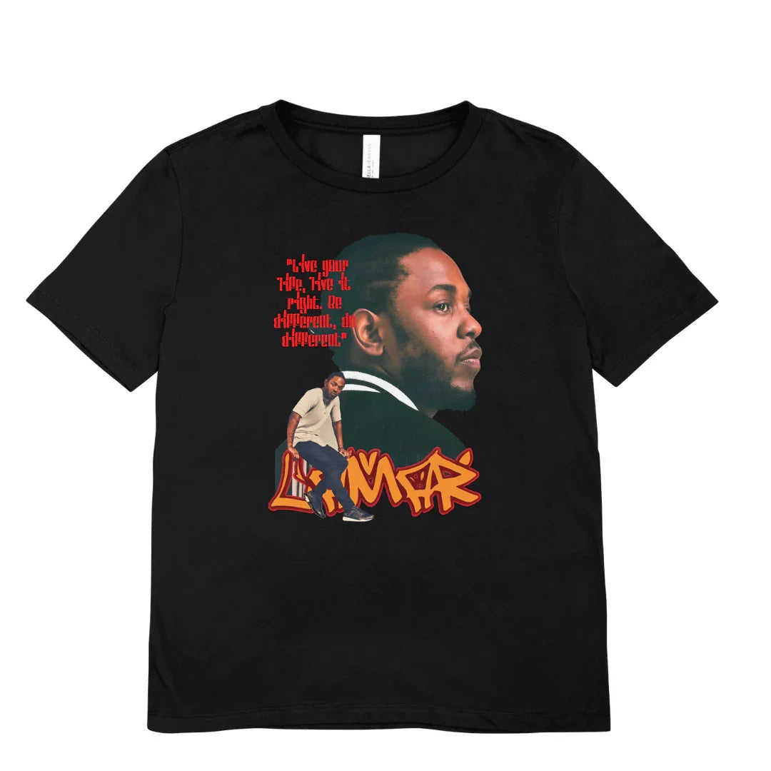 Camiseta Básica Kendrick Lamar Live Your Life Preto