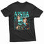 Camiseta Básica Everglow Aisha Graphic - preto