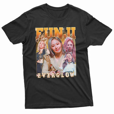 Camiseta Básica Everglow Eunji - preto