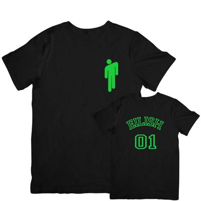 Camiseta Básica Billie Eilish Team Eilish - Preto