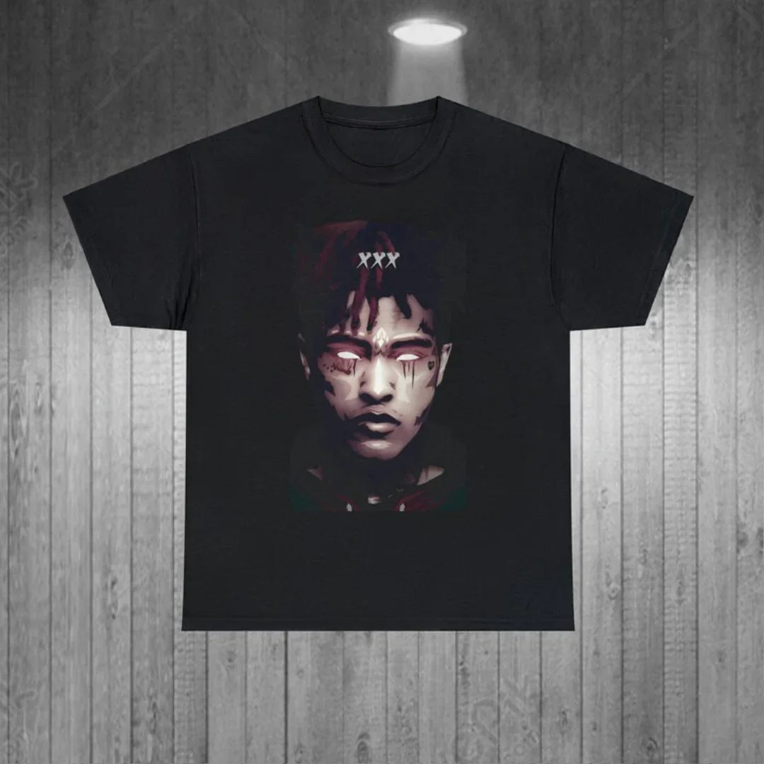 Camiseta Básica Xxxtentacion Face-PRETO